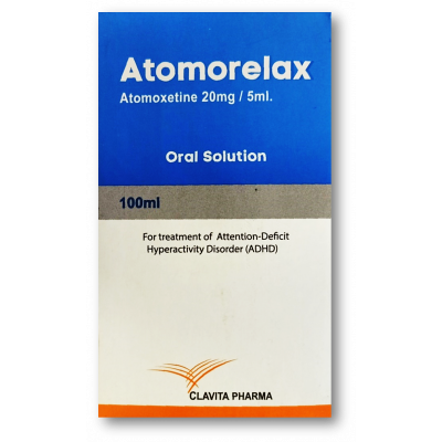 ATOMORELAX 20 MG / 5 ML ( ATOMOXETINE ) SYRUP 100 ML